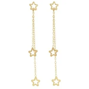 گوشواره طلا 18 عیار رزا مدل EG112